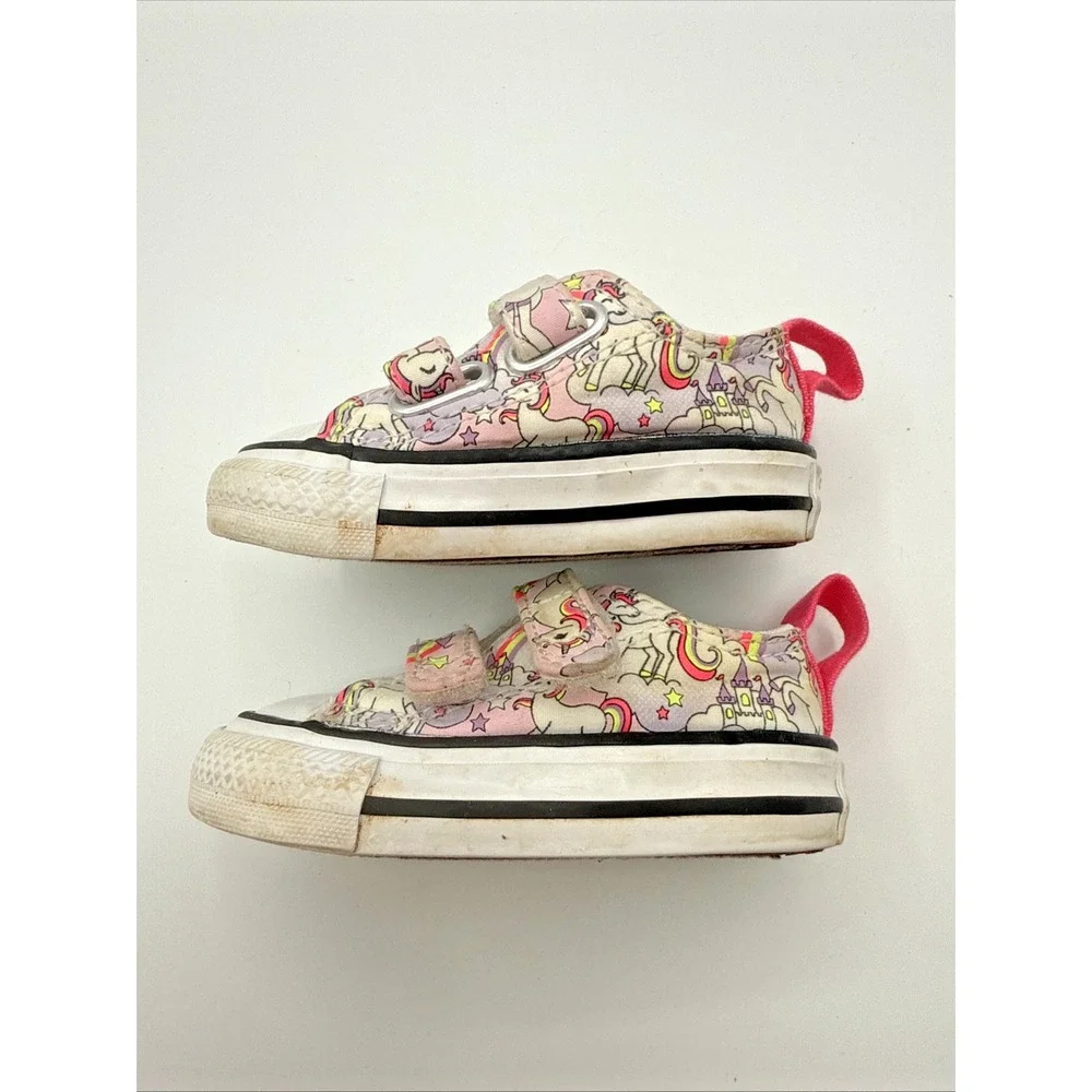 Converse All Star Unicorn Shoes With Loop Straps - Size 2‎ Infant/Toddler